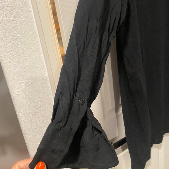 Silk Oversized Shirt Dress - Picture 3 of 5